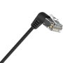 Vention Cable de Red RJ45 UTP Cat.6A 0.5m Negro con Conector Rotatorio 360º